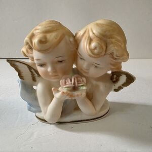 Tilso Japan Twin Angel Cherub Figurine